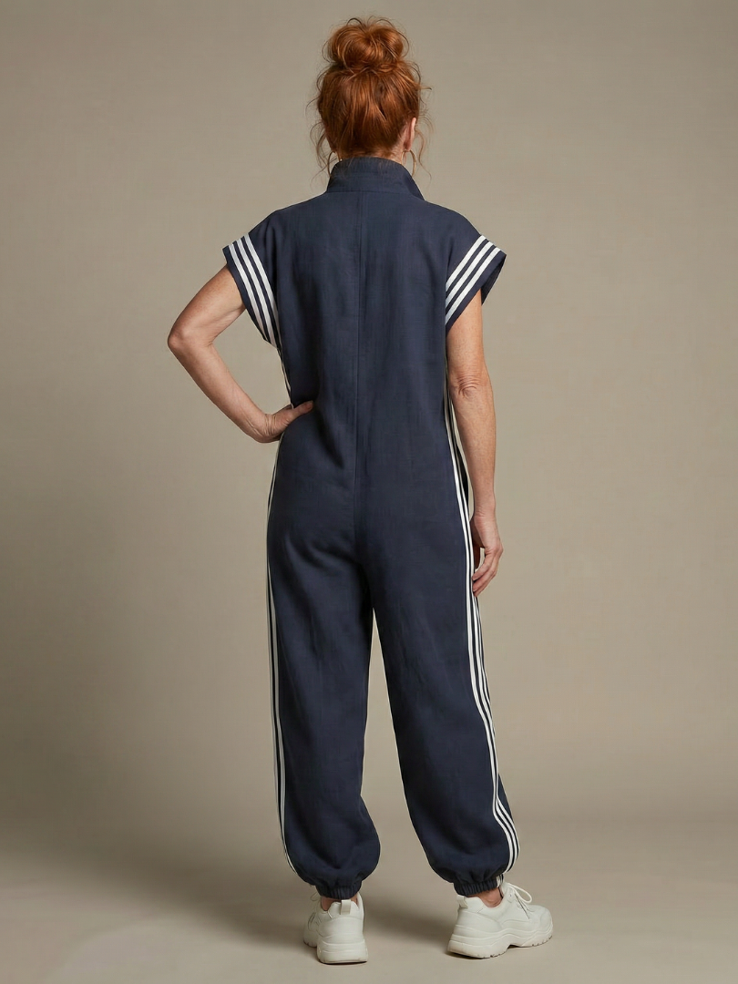 Lark | Jumpsuit med dragkedja och sidopaneler