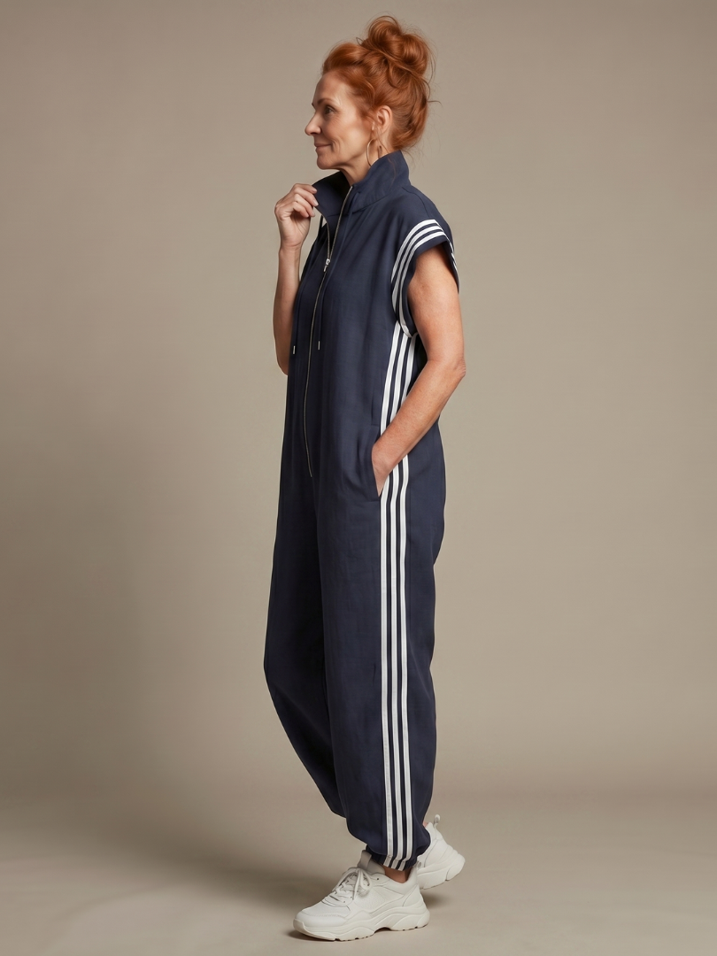 Lark | Jumpsuit med dragkedja och sidopaneler