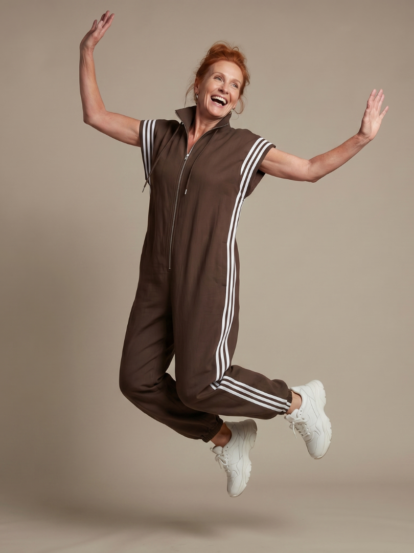 Lark | Jumpsuit med dragkedja och sidopaneler