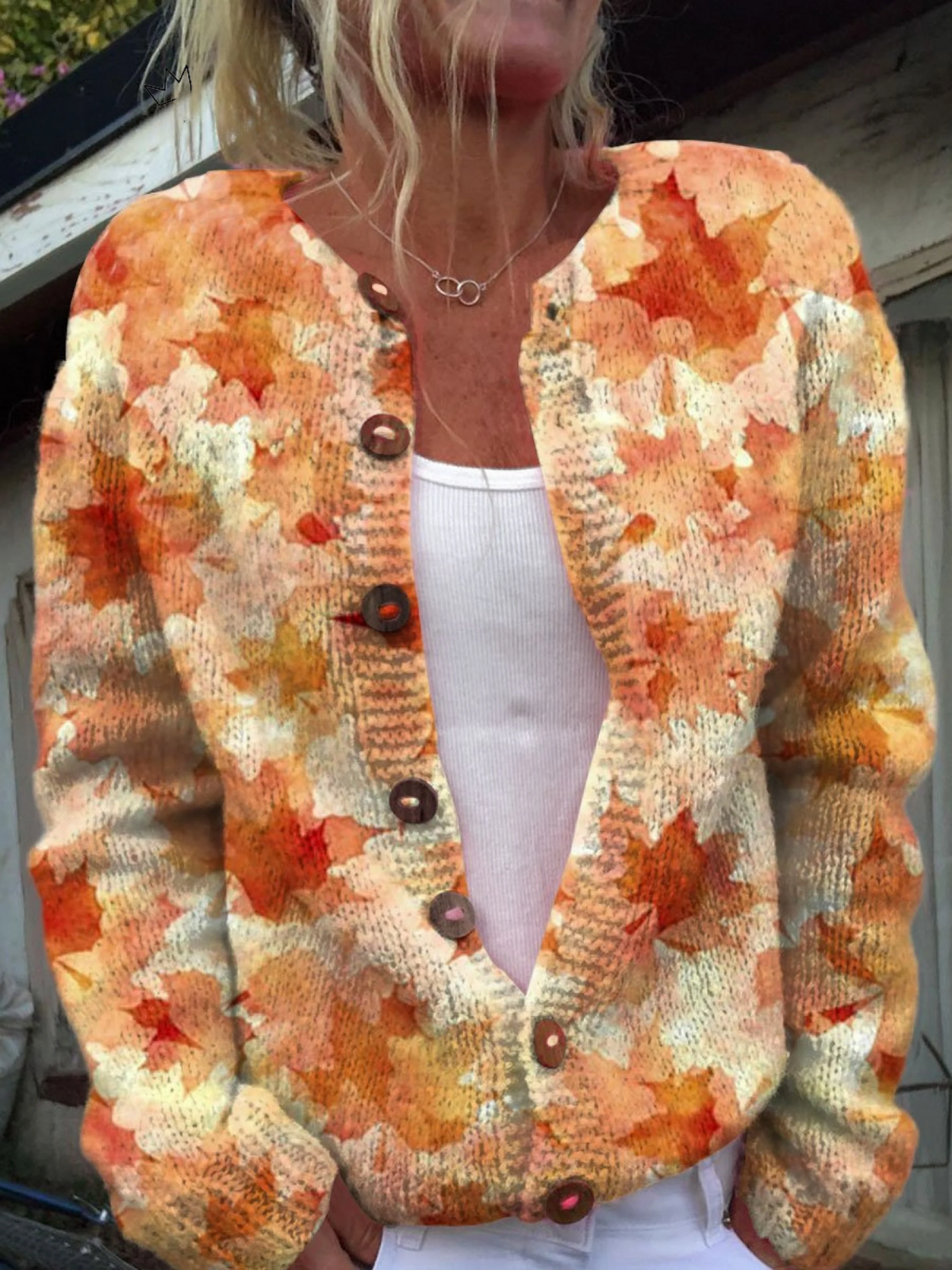 Isolyn™ | Dam Vintage Stickad Cardigan