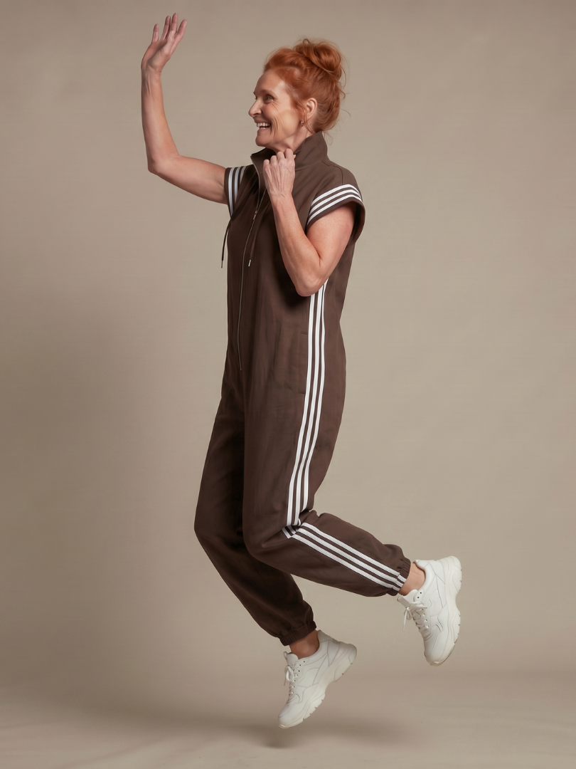 Lark | Jumpsuit med dragkedja och sidopaneler