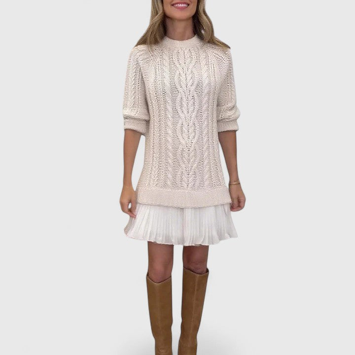 Ashlyndora | Elegant Stickad Klänning