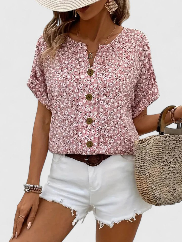 Jamie | Elegant blommig sommaröverdel