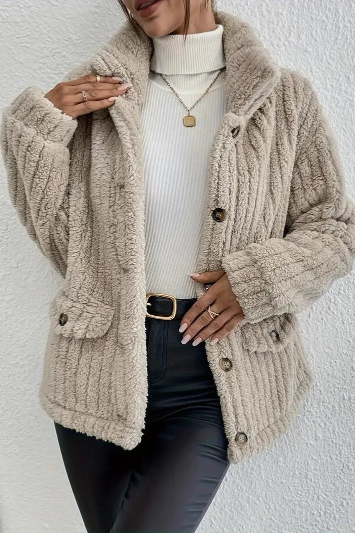 Nova™ | Dubbelsidig Sammet Button Cardigan