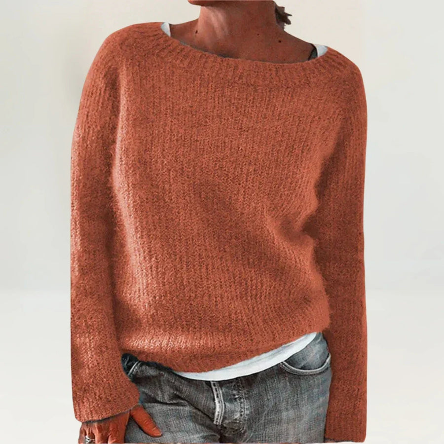 CARLA | GEMYTLIG TRÖJA ORANGE