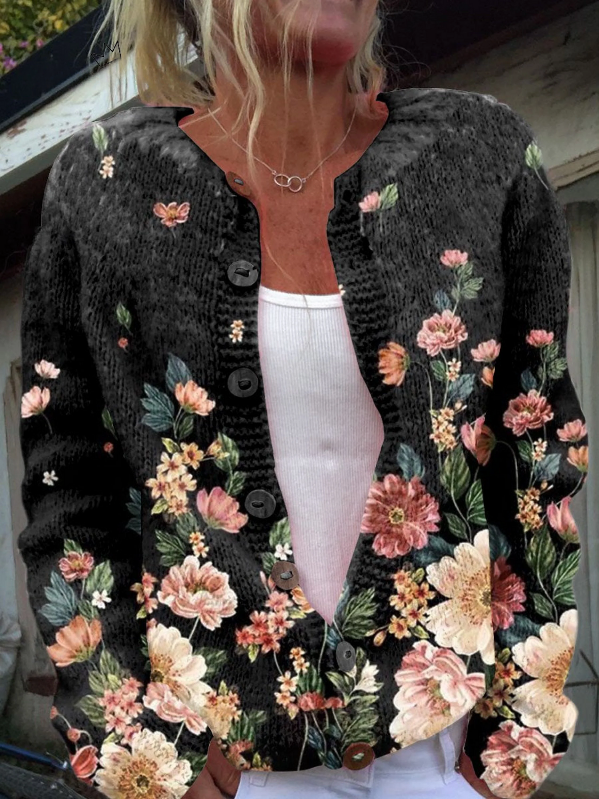 Elara™ | Dam Vintage Cardigan Pullover