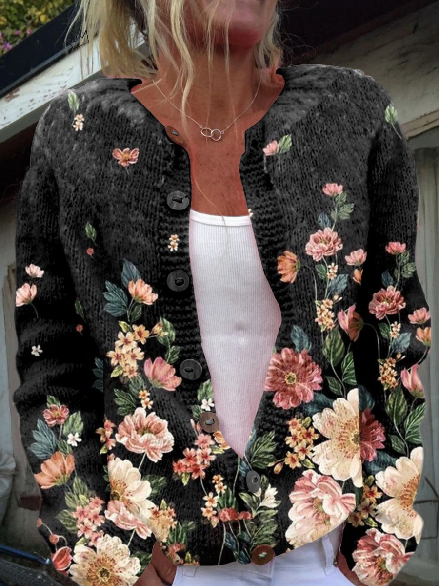 Elara™ | Dam Vintage Cardigan Pullover