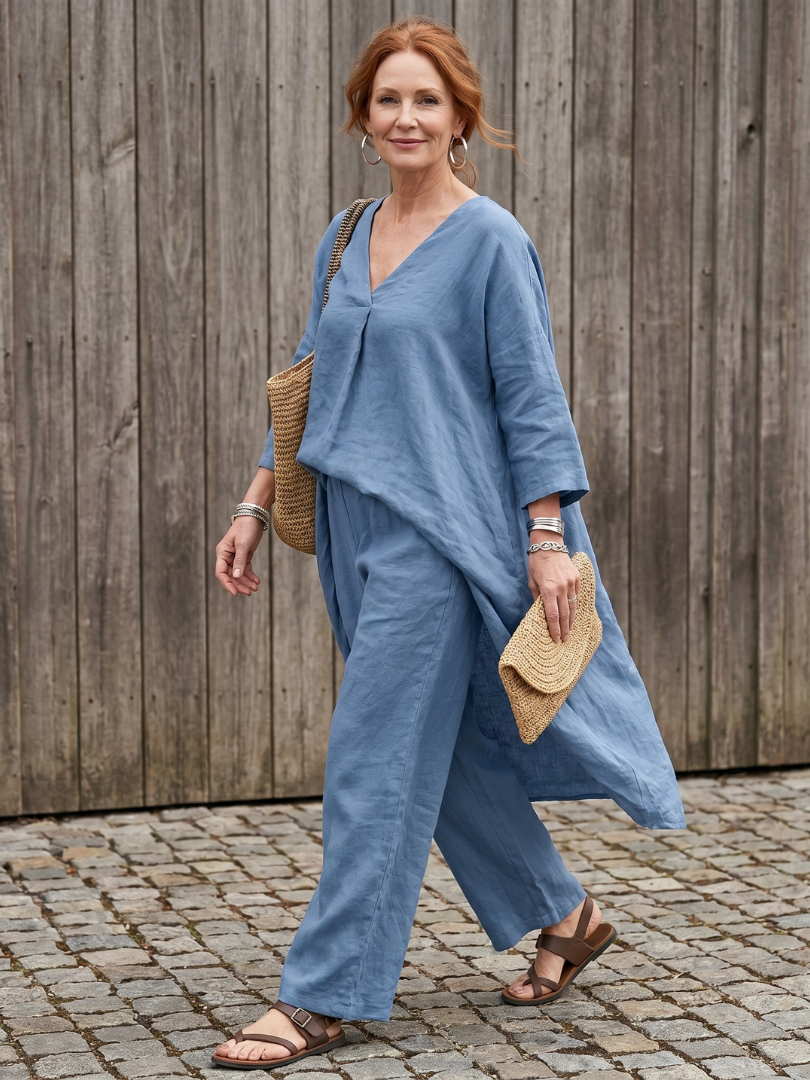 Onyx | Löst tunika med vida byxor