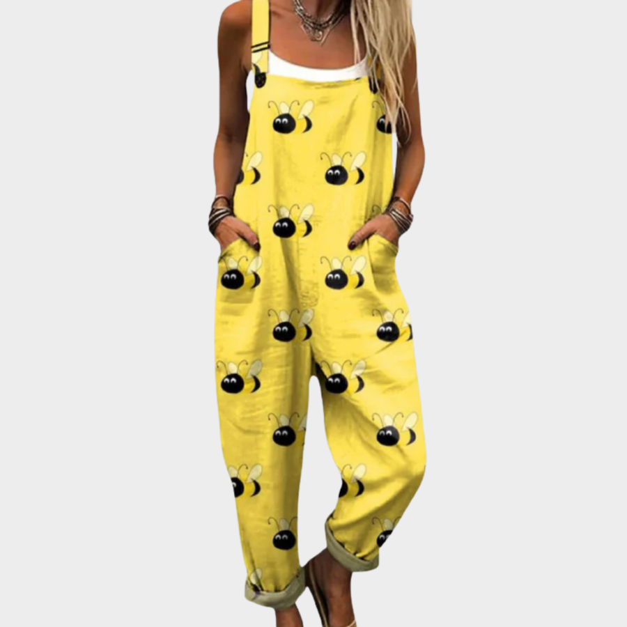 Bekväma tryckta overall