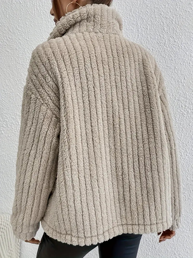 Nova™ | Dubbelsidig Sammet Button Cardigan