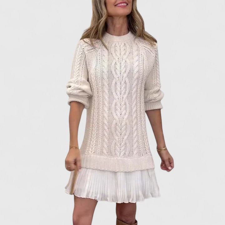 Ashlyndora | Elegant Stickad Klänning