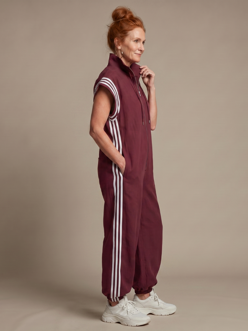 Lark | Jumpsuit med dragkedja och sidopaneler