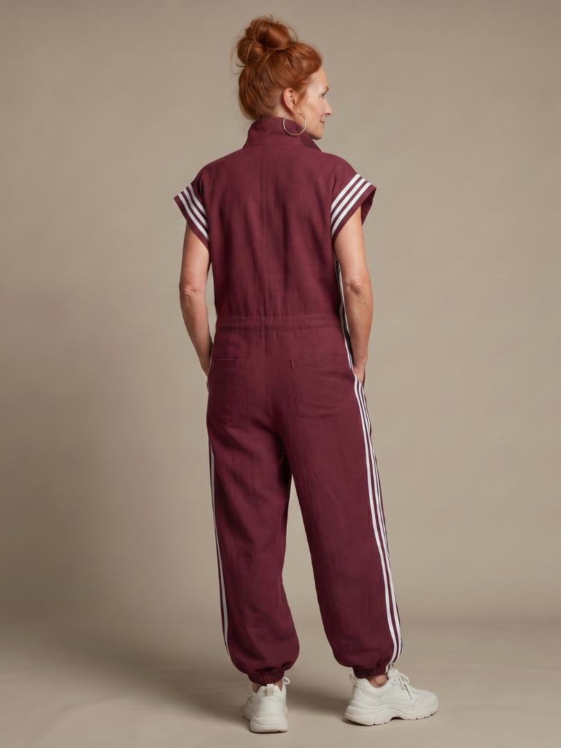 Lark | Jumpsuit med dragkedja och sidopaneler