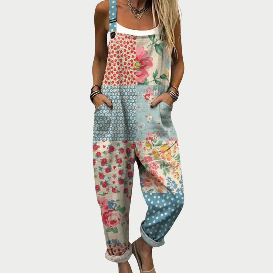 Bekväma Tryckta Jumpsuit