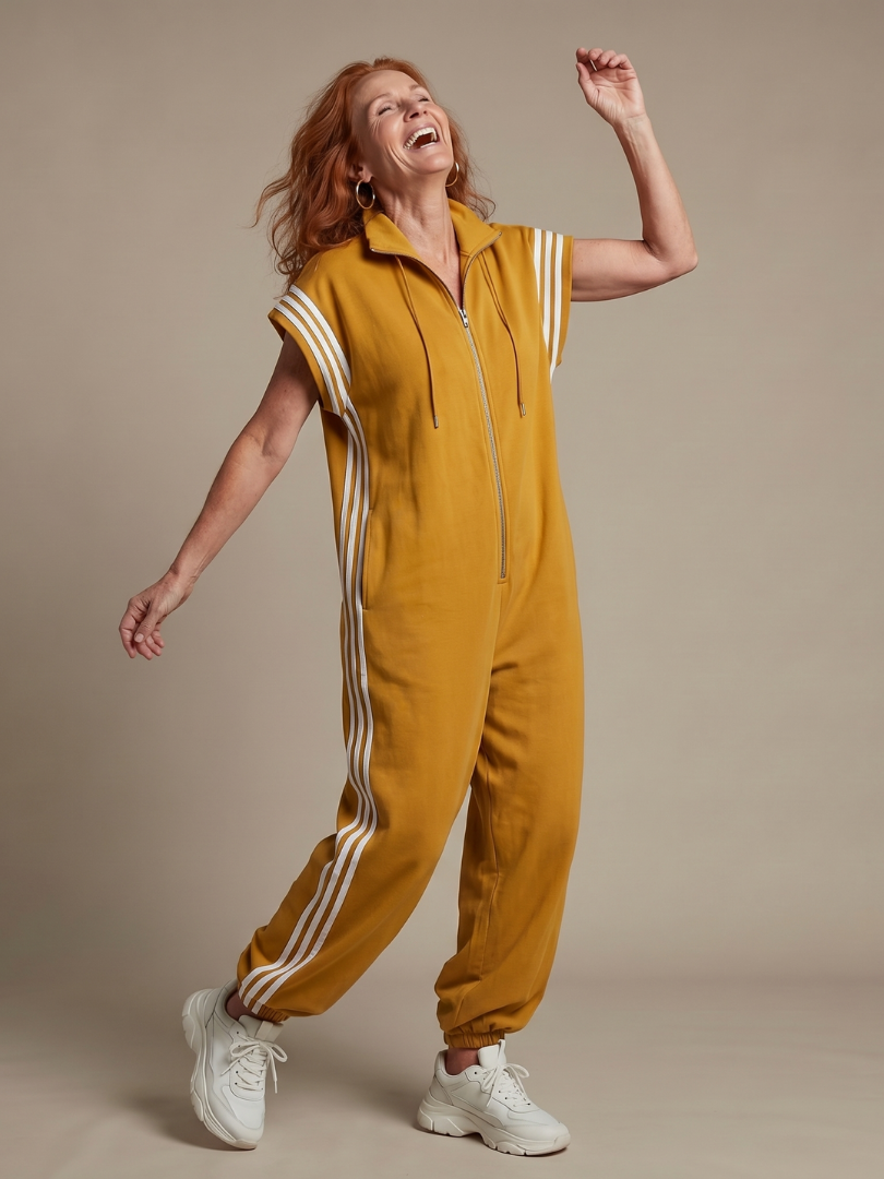 Lark | Jumpsuit med dragkedja och sidopaneler