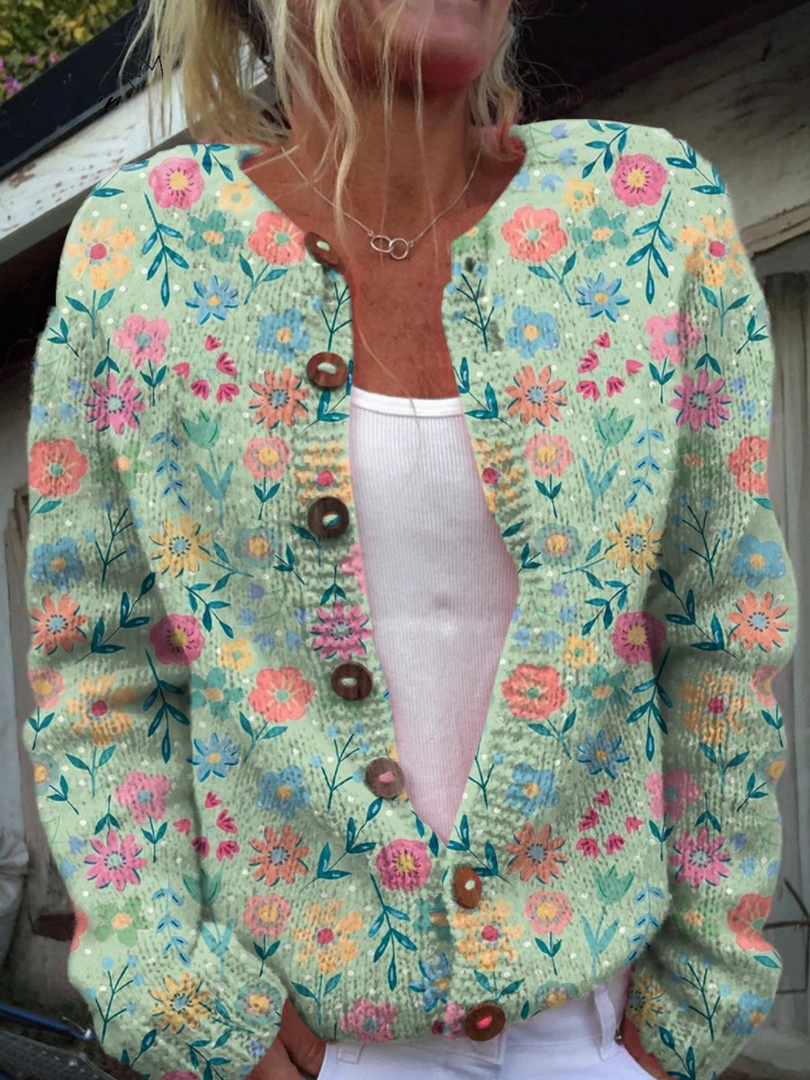 Marisol™ | Dam Vintage Cardigan Pullover