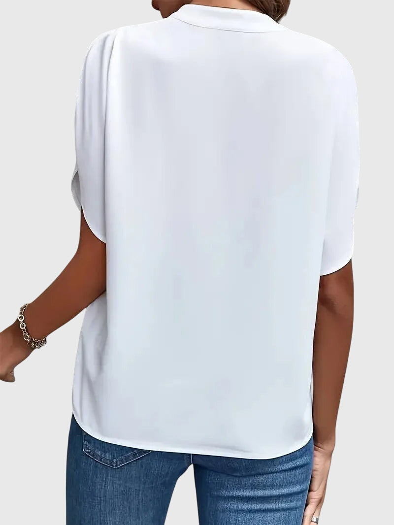 Jamie | Mjukt och Elegant V-ringad T-shirt