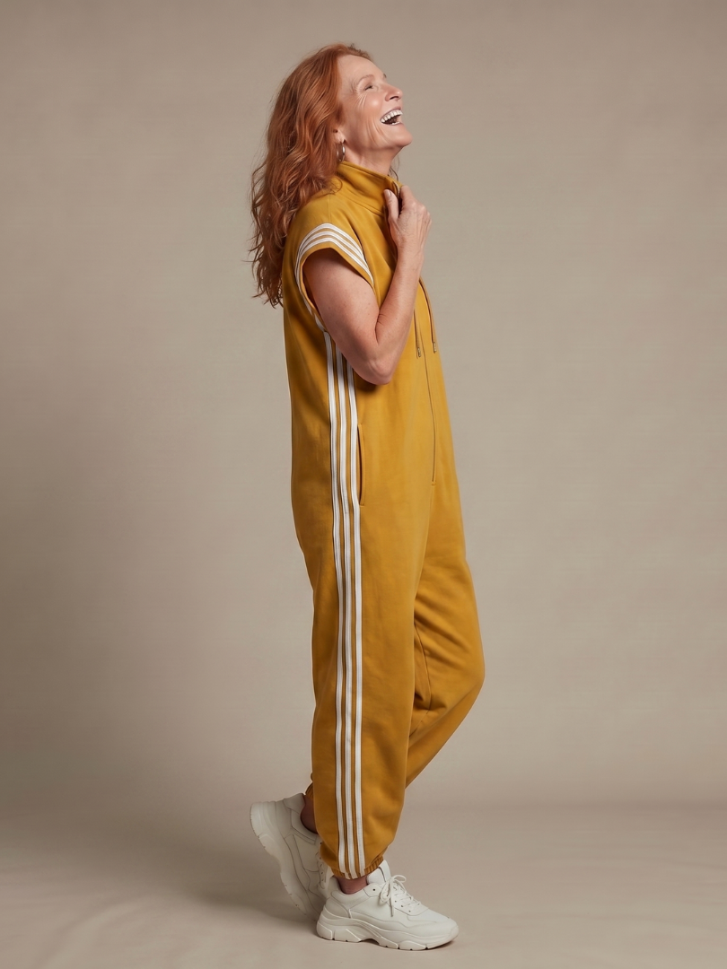 Lark | Jumpsuit med dragkedja och sidopaneler