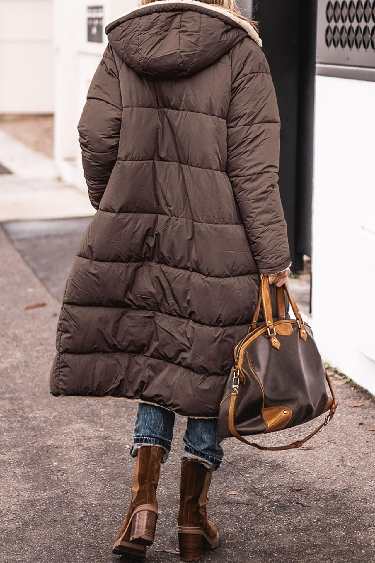 Johna – Lyxig Vändbar Sherpa Kappa