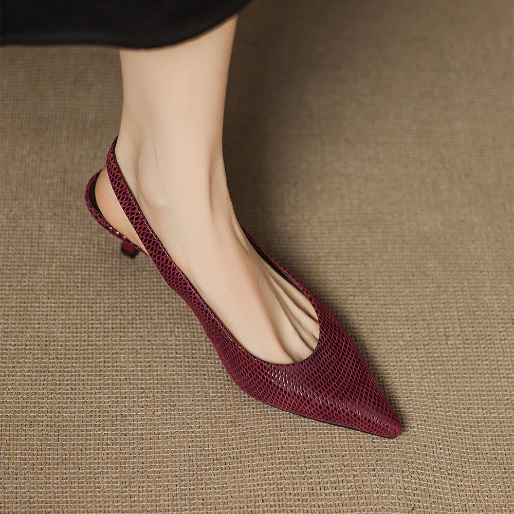 Céliane Spitzer Slingback i läder