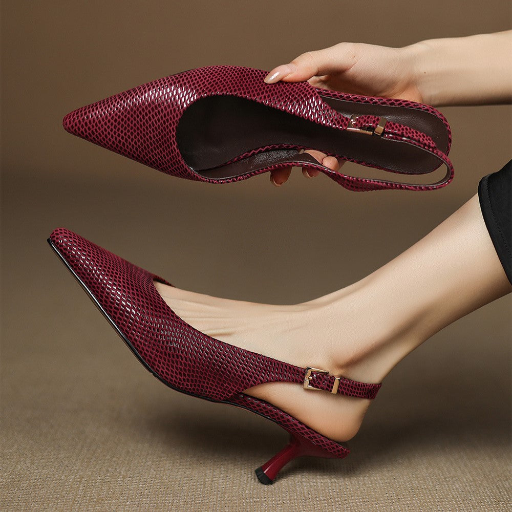 Céliane Spitzer Slingback i läder