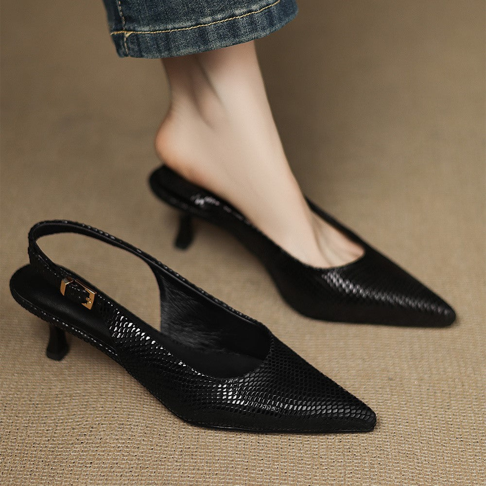 Céliane Spitzer Slingback i läder