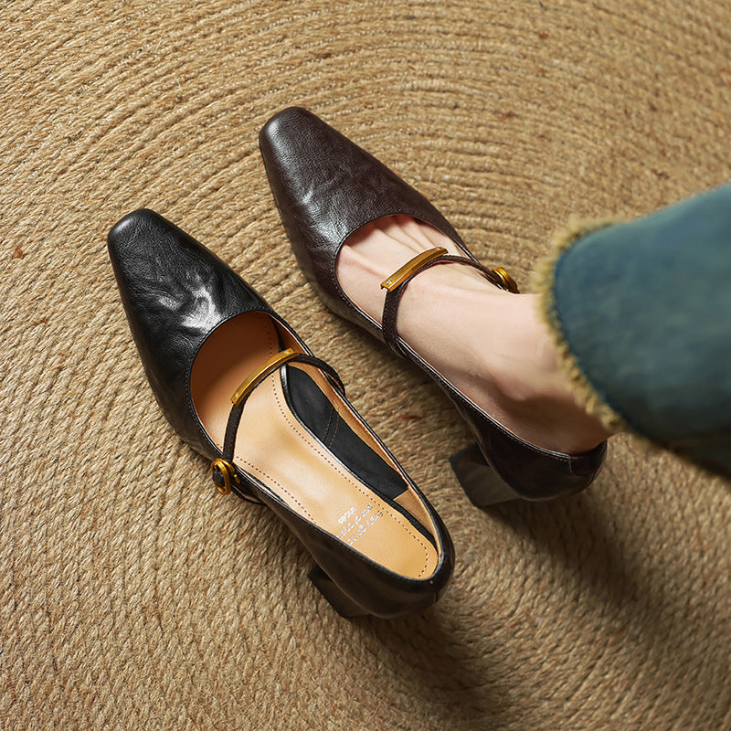 Marleon Läder Pumps