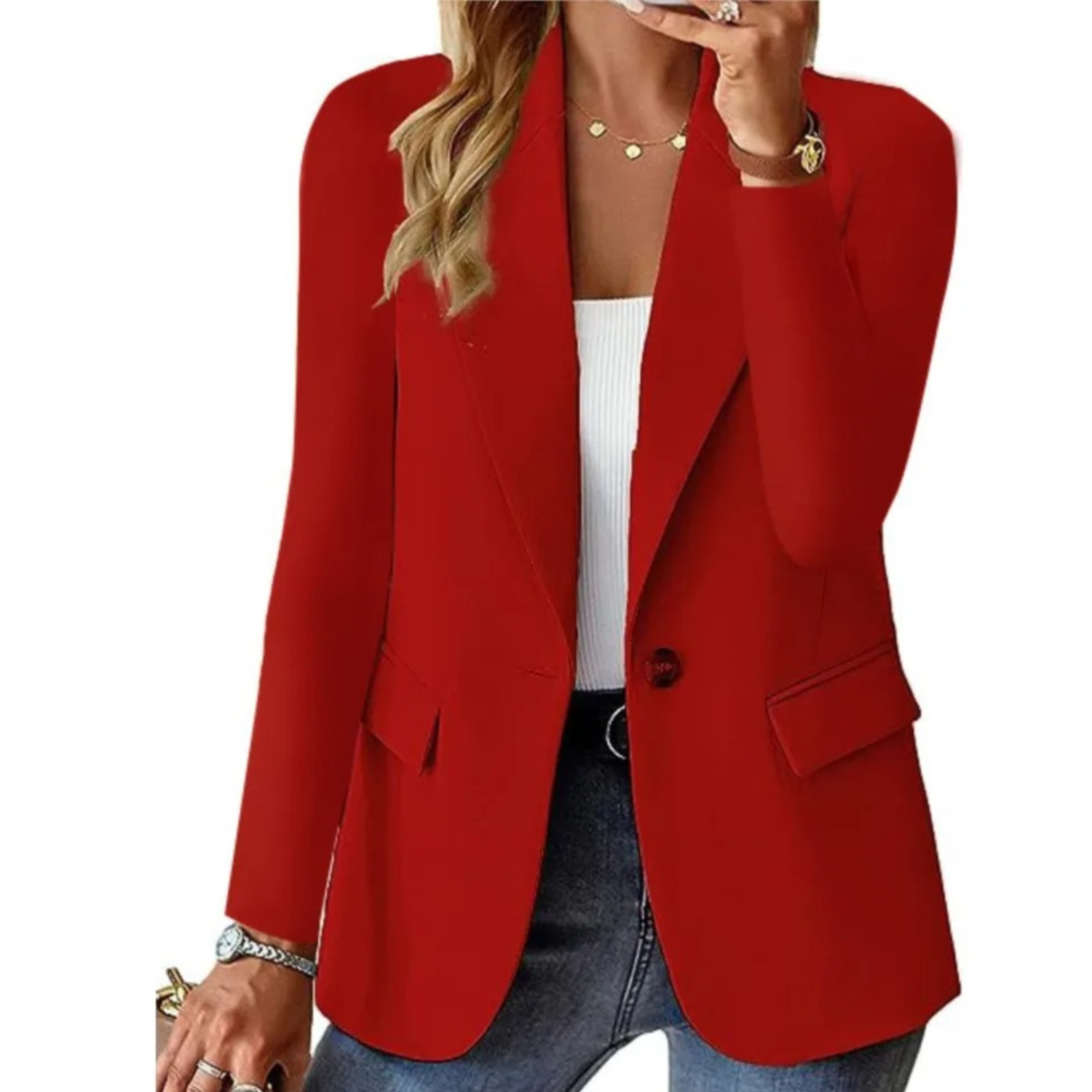 Vivienne | Skräddarsydd Blazer med Långa Ärmar