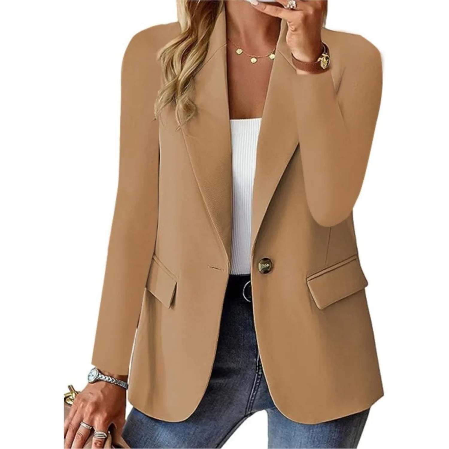 Vivienne | Skräddarsydd Blazer med Långa Ärmar
