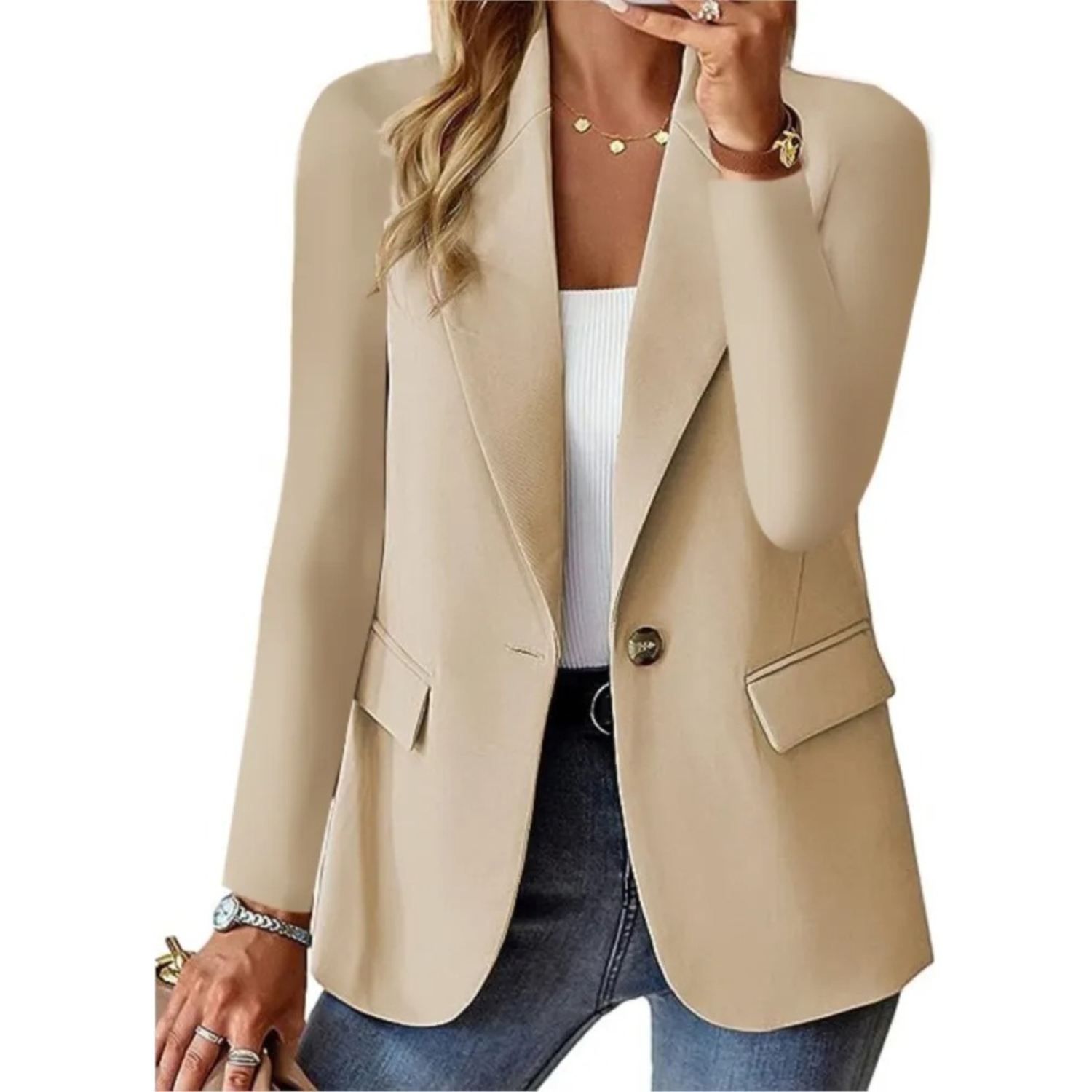 Vivienne | Skräddarsydd Blazer med Långa Ärmar