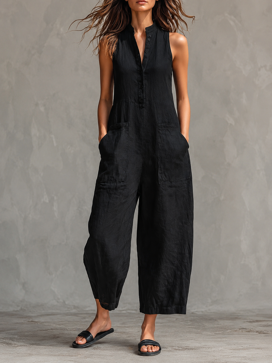 Victoria | Minimalistisk Jumpsuit i Svart