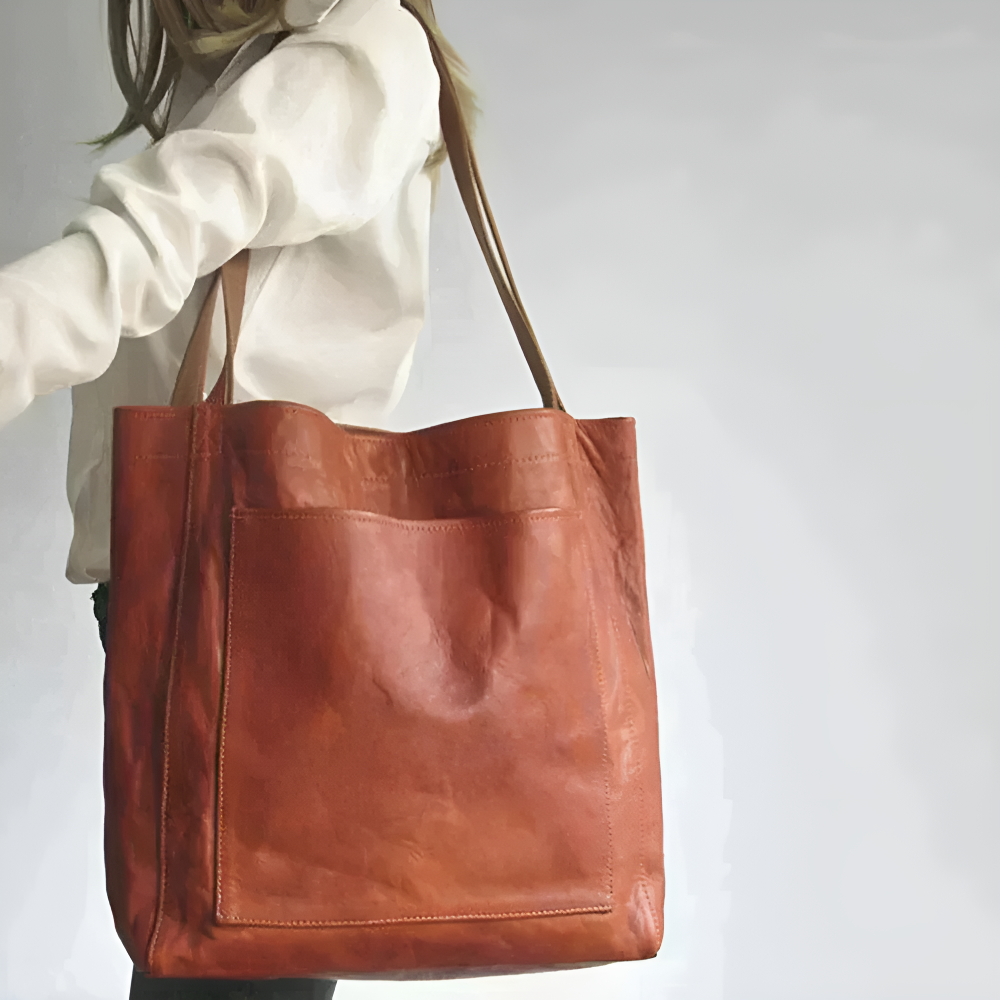 Chic Modern läderhandväska från Lorena