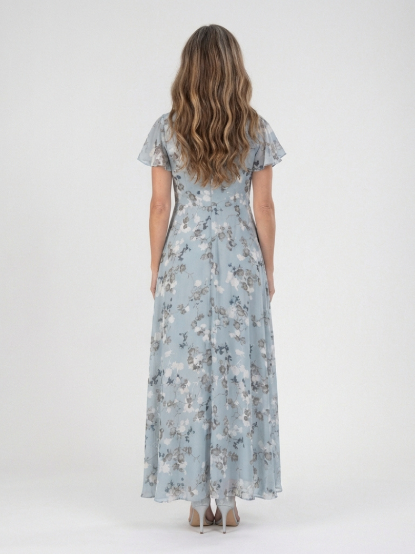 Ismeria | Maxiklänning i blommig chiffon