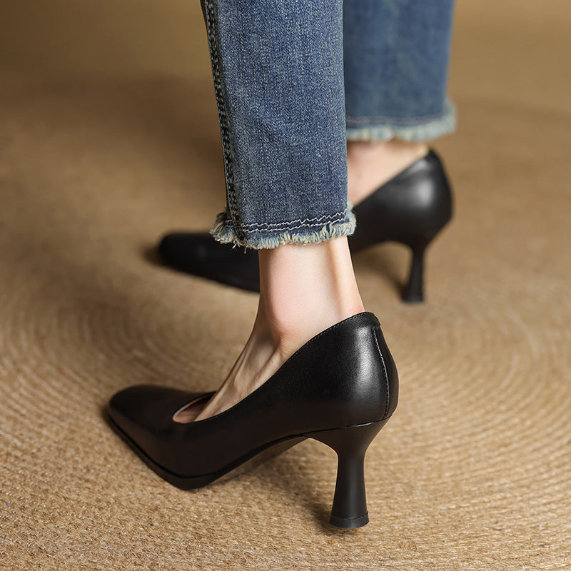 Elviera Läderpumps