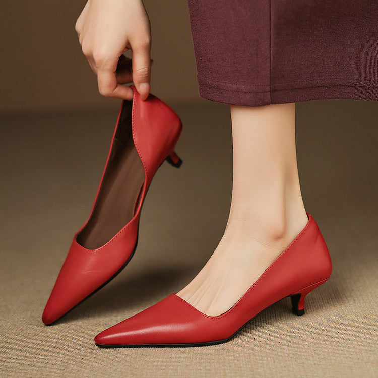 Stiletto-pumps i läder Orlisse