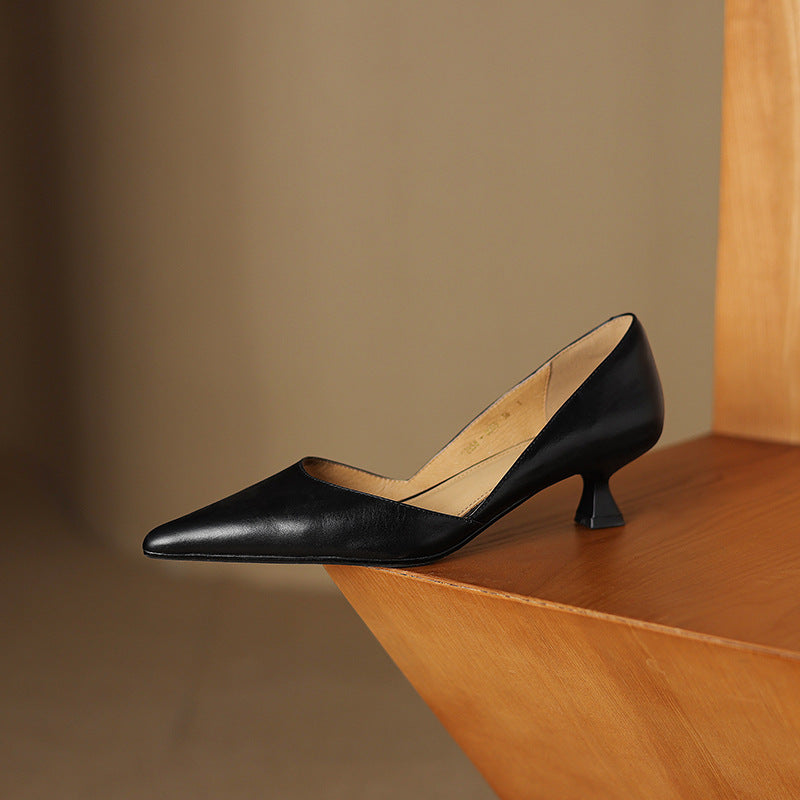 Ceyra Kittenheels i läder