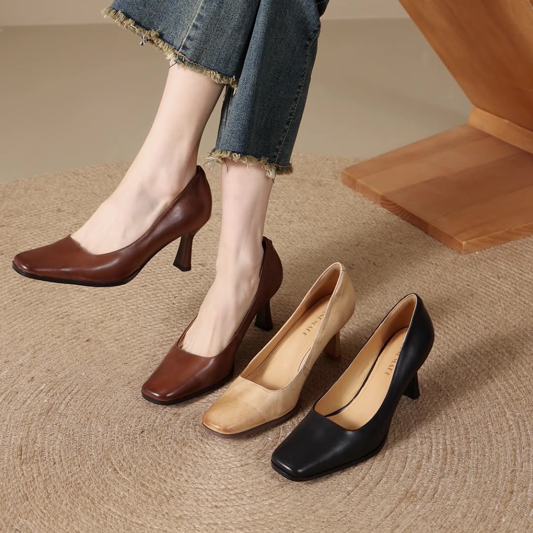 Elviera Läderpumps