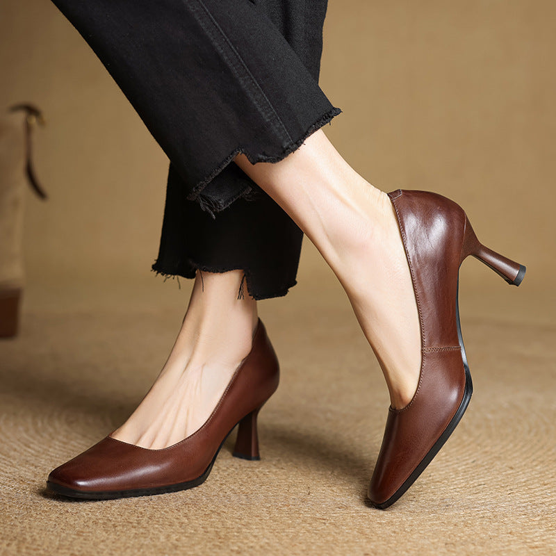 Elviera Läderpumps
