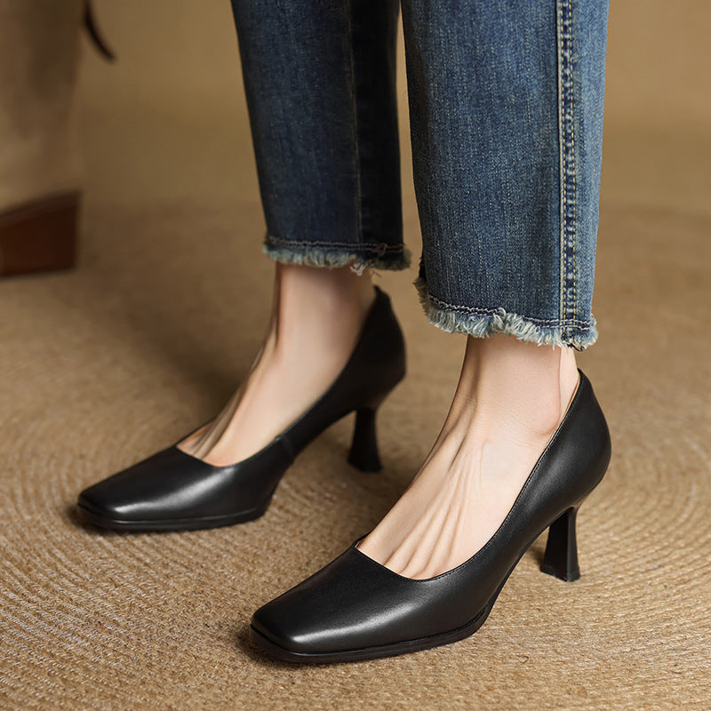 Elviera Läderpumps