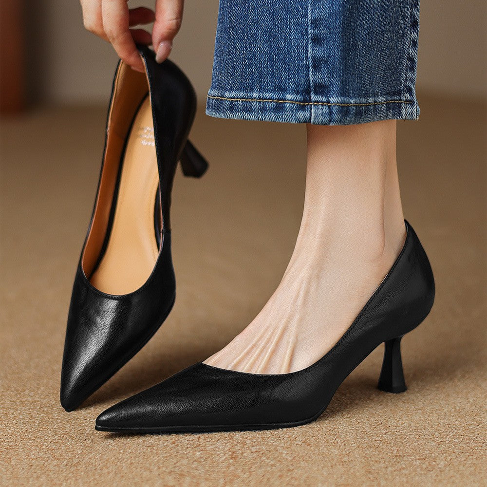 Cymara Pumps i läder
