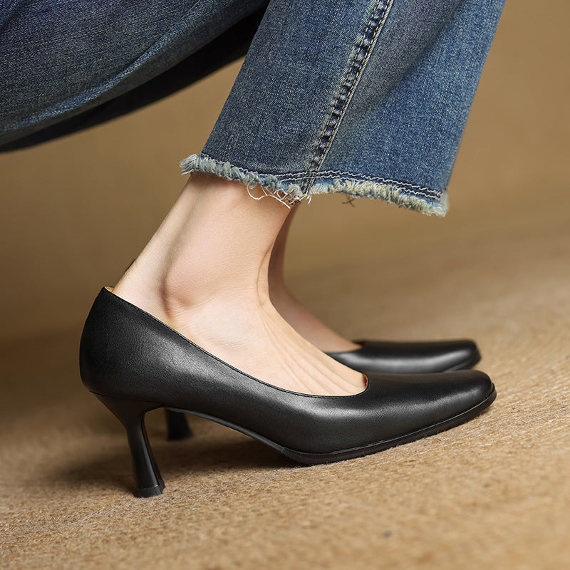 Elviera Läderpumps