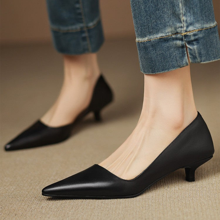Stiletto-pumps i läder Orlisse