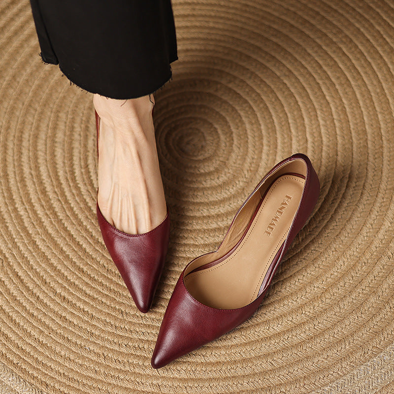 Ceyra Kittenheels i läder