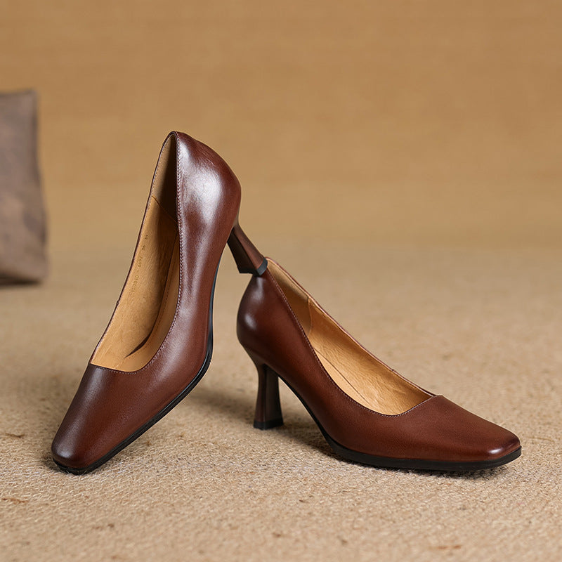 Elviera Läderpumps