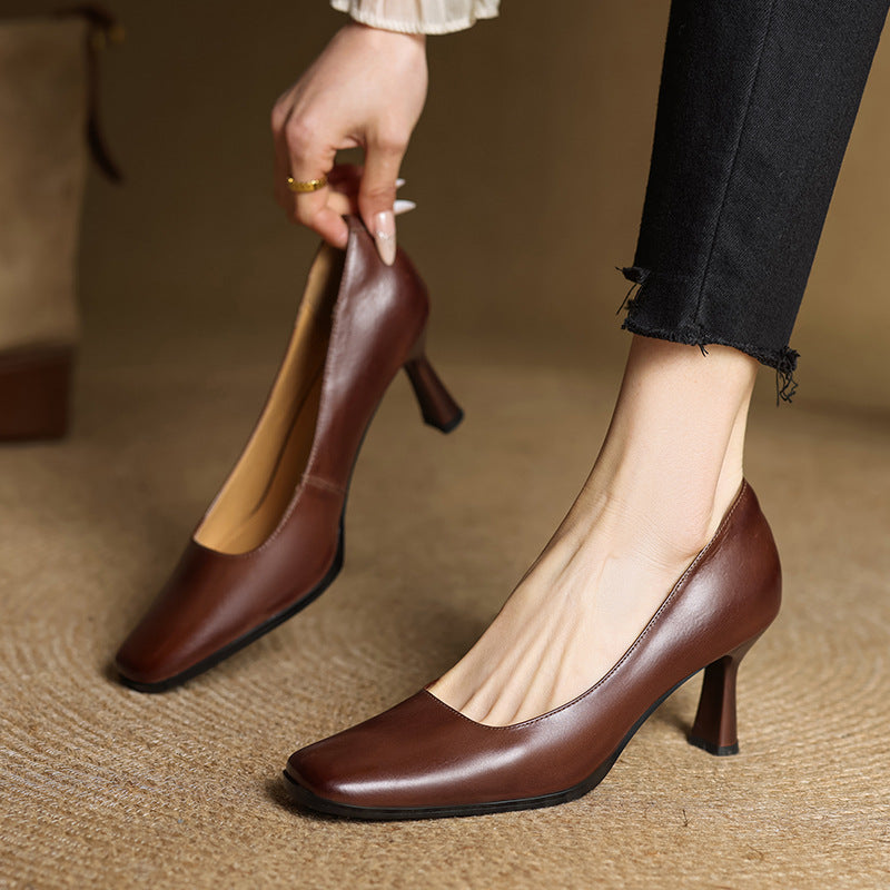 Elviera Läderpumps