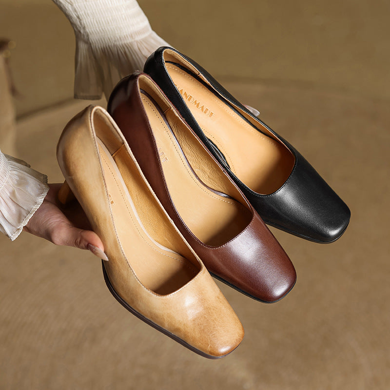 Elviera Läderpumps