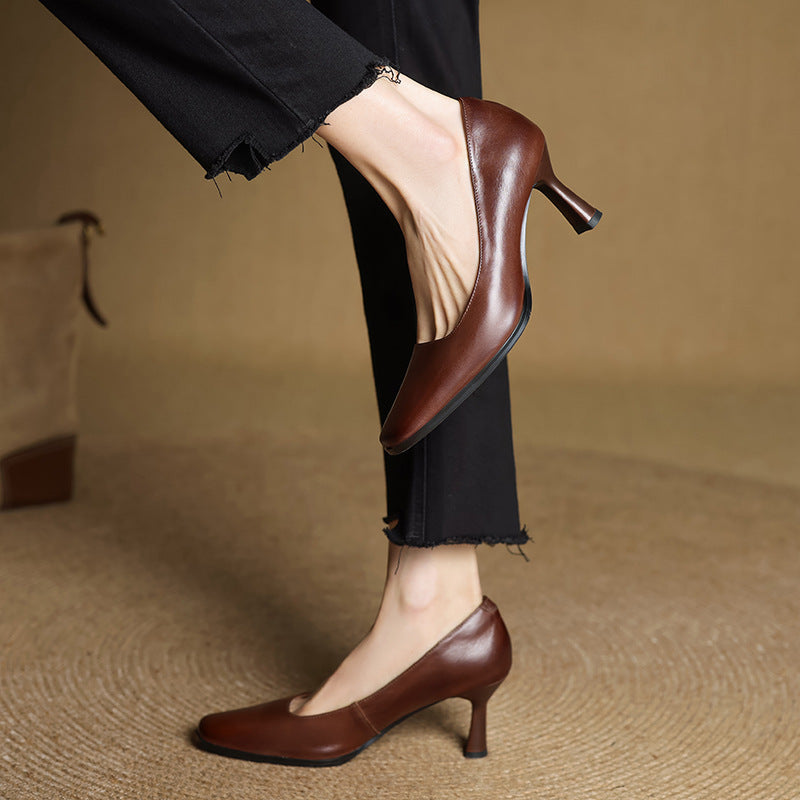 Elviera Läderpumps