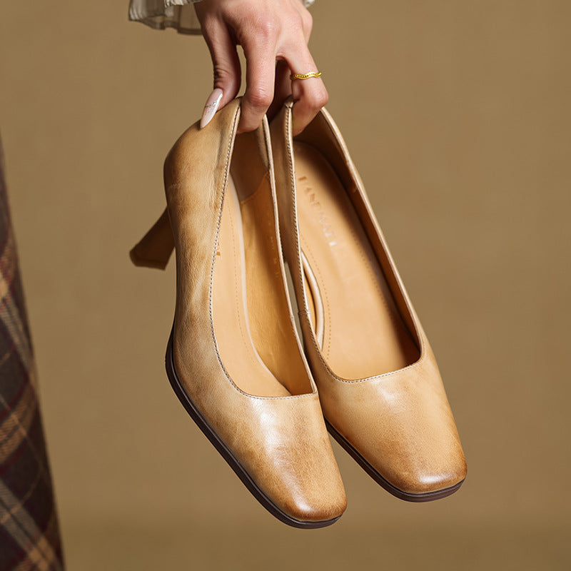 Elviera Läderpumps