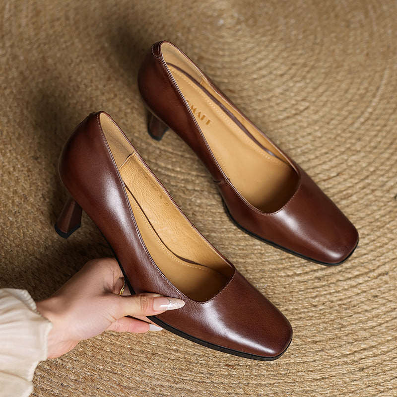 Elviera Läderpumps