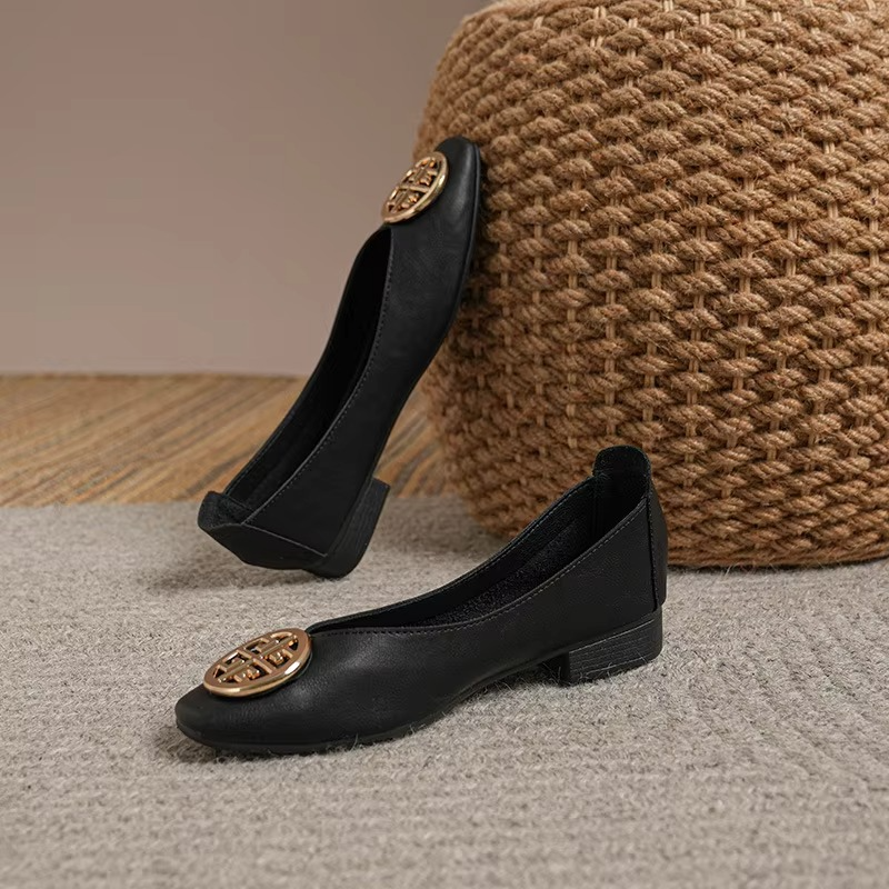 Läder Ballerinas Orchard